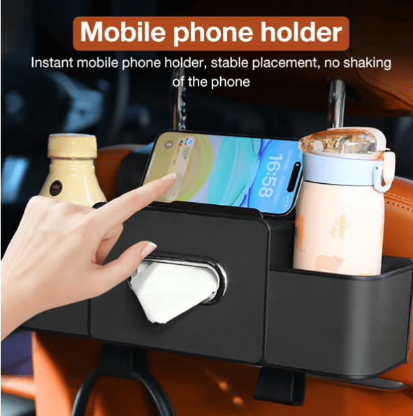 3-in-1 Car Backseat Organizer – Keep Your Ride Clean & Organized!