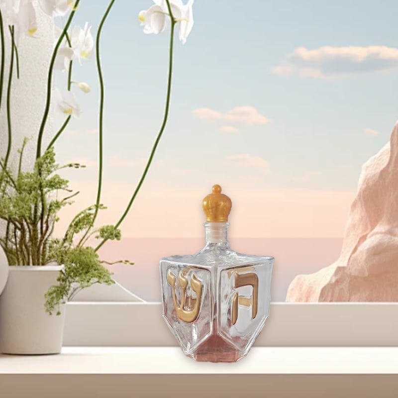 Hanukkah 2025 Dreidel Whiskey Bottle