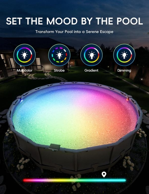 🌟New Series — Poolside Solar Light for Swimming Pool ✨