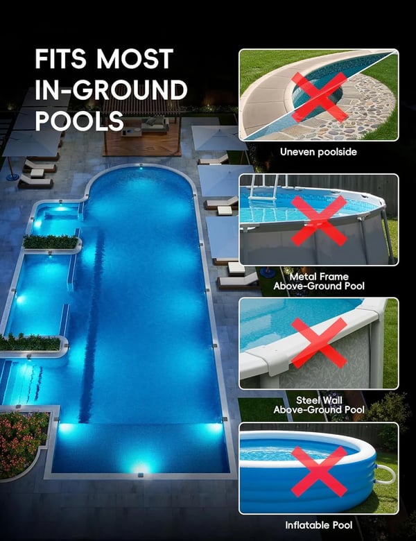 🌟New Series — Poolside Solar Light for Swimming Pool ✨