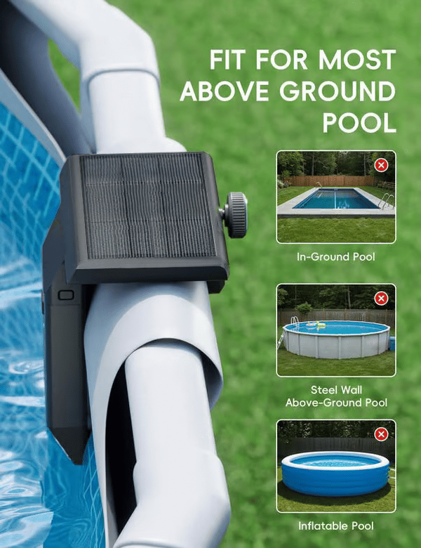 🌟New Series — Poolside Solar Light for Swimming Pool ✨