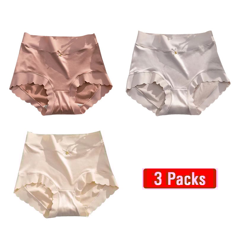 Premium Satin Antibacterial Ice Silk Moisture-absorbing Panties