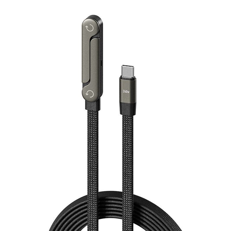 240W Fast Charging Cable with Adjustable Phone Stand